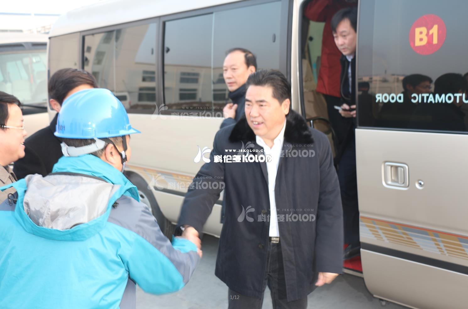 2016年時任連云港市市長項雪龍蒞臨公司視察